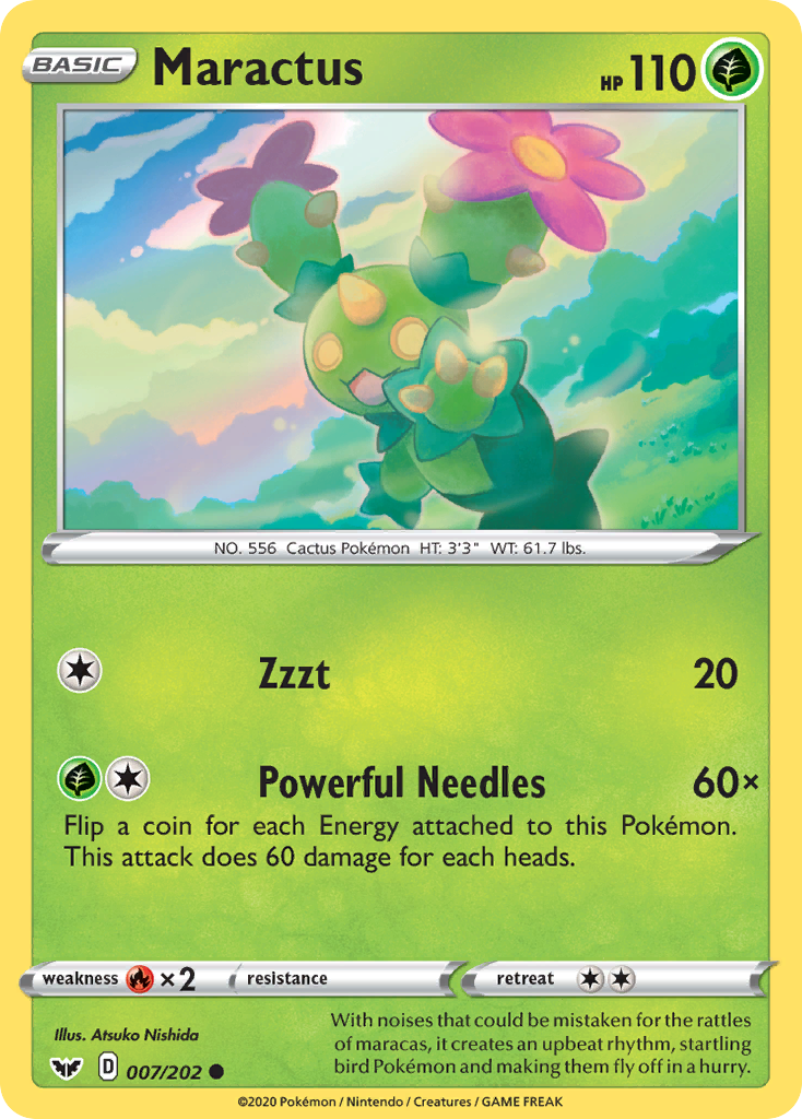 Maractus - Sword & Shield - #7 - Pokemon TCG card