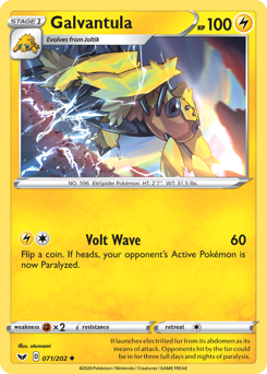 Galvantula #71 Galvantula - Sword & Shield - #71 - Pokemon TCG card