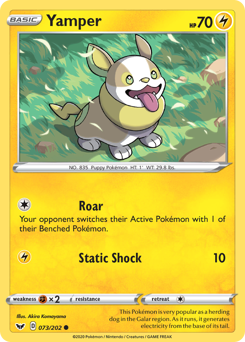 Yamper #73 Yamper - Sword & Shield - #73 - Pokemon TCG card