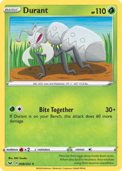 Durant - Sword & Shield - #8 - Pokemon TCG card