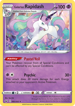 Galarian Rapidash #82 Galarian Rapidash - Sword & Shield - #82 - Pokemon TCG card