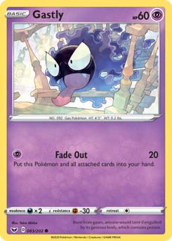 Gastly - Sword & Shield - #83 - Pokemon TCG card