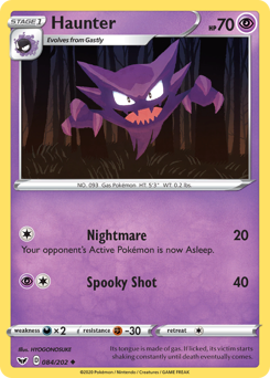 Haunter - Sword & Shield - #84 - Pokemon TCG card