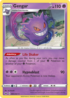 Gengar #85 Gengar - Sword & Shield - #85 - Pokemon TCG card