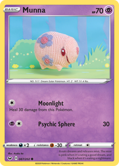 Munna - Sword & Shield - #87 - Pokemon TCG card