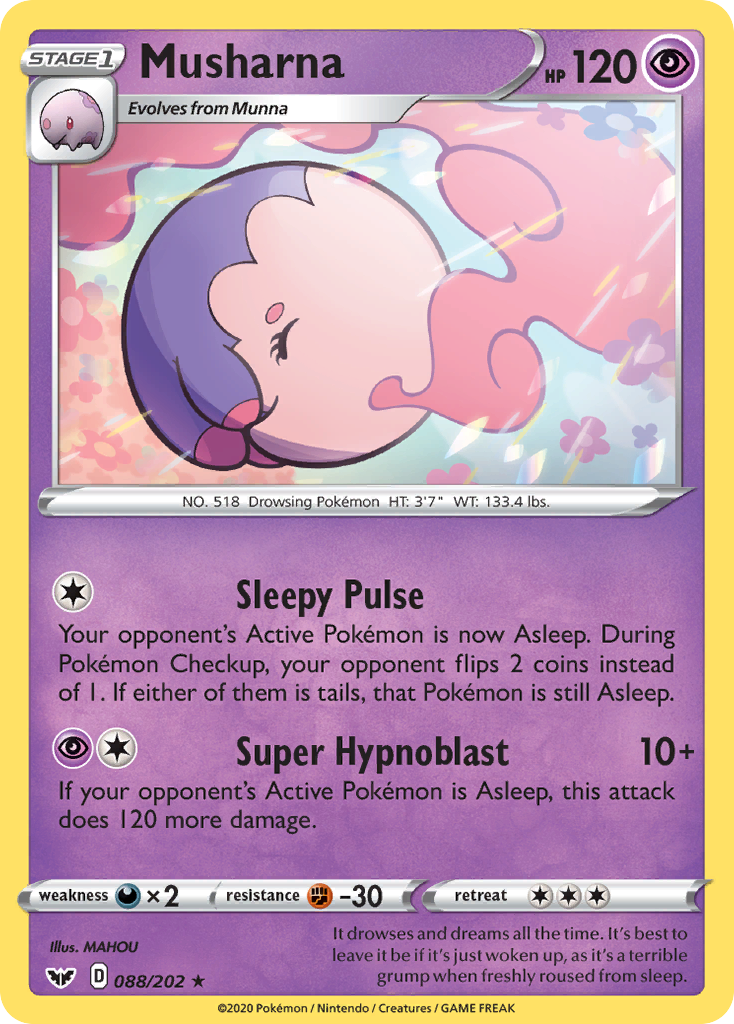 Musharna - Sword & Shield - #88 - Pokemon TCG card