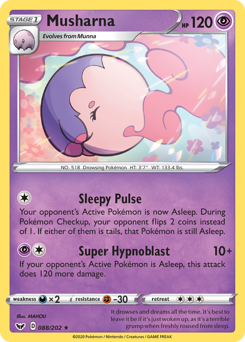 Musharna #88 Musharna - Sword & Shield - #88 - Pokemon TCG card