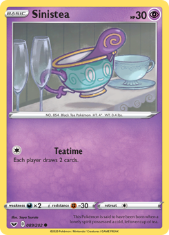 Sinistea #89 Sinistea - Sword & Shield - #89 - Pokemon TCG card