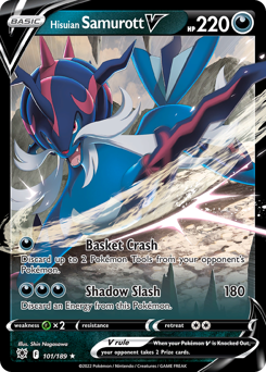 Hisuian Samurott V #101 Hisuian Samurott V - Astral Radiance - #101 - Pokemon TCG card