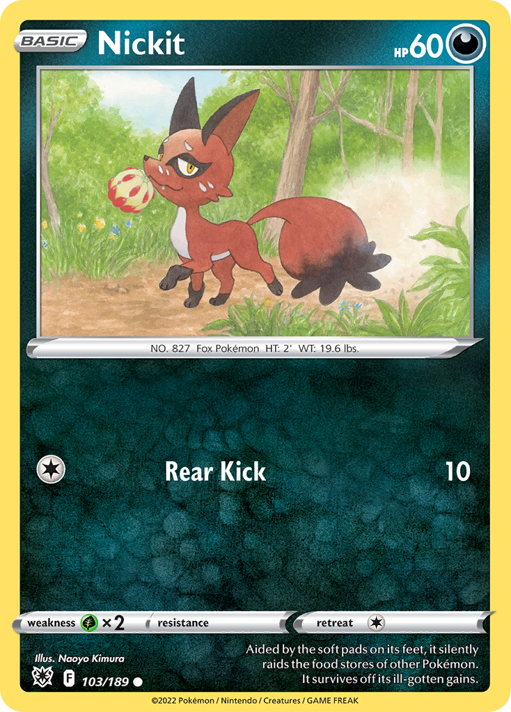 Nickit - Astral Radiance - #103 - Pokemon TCG card