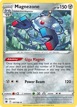 Magnezone #107 Magnezone - Astral Radiance - #107 - Pokemon TCG card