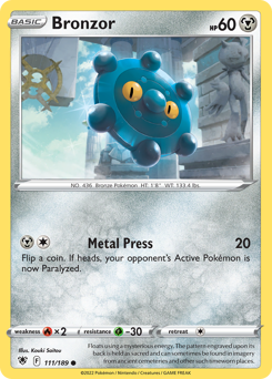 Bronzor - Astral Radiance - #111 - Pokemon TCG card