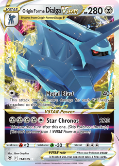Origin Forme Dialga VSTAR - Astral Radiance - #114 - Pokemon TCG card