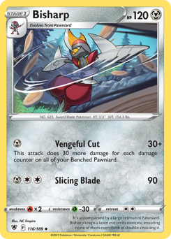 Bisharp #116 Bisharp - Astral Radiance - #116 - Pokemon TCG card