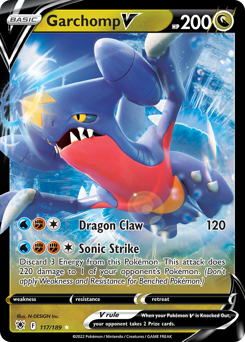 Garchomp V #117 Garchomp V - Astral Radiance - #117 - Pokemon TCG card