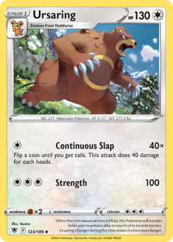 Ursaring - Astral Radiance - #123 - Pokemon TCG card