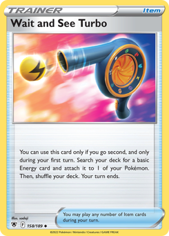 Wait and See Turbo - Astral Radiance - #158 - Pokemon TCG card