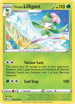 Hisuian Lilligant #16 Hisuian Lilligant - Astral Radiance - #16 - Pokemon TCG card
