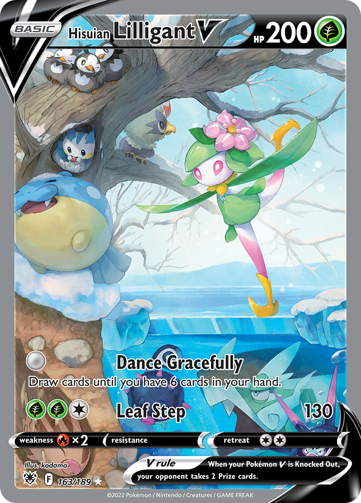Hisuian Lilligant V - Astral Radiance - #163 - Pokemon TCG card