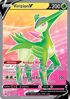 Virizion V - Astral Radiance - #164 - Pokemon TCG card