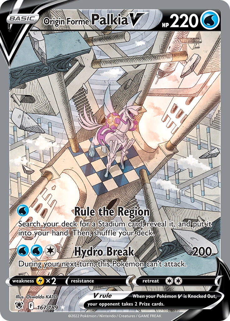 Origin Forme Palkia V - Astral Radiance - #167 - Pokemon TCG card