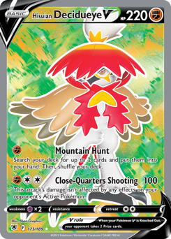 Hisuian Decidueye V #173 Hisuian Decidueye V - Astral Radiance - #173 - Pokemon TCG card
