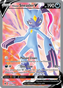 Hisuian Sneasler V #174 Hisuian Sneasler V - Astral Radiance - #174 - Pokemon TCG card