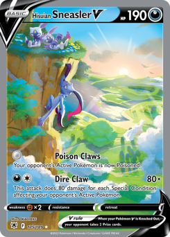 Hisuian Sneasler V #175 Hisuian Sneasler V - Astral Radiance - #175 - Pokemon TCG card