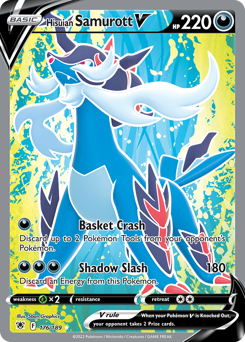 Hisuian Samurott V #176 Hisuian Samurott V - Astral Radiance - #176 - Pokemon TCG card