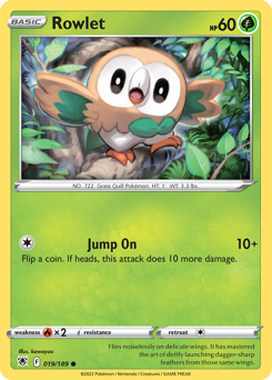 Rowlet #19 Rowlet - Astral Radiance - #19 - Pokemon TCG card