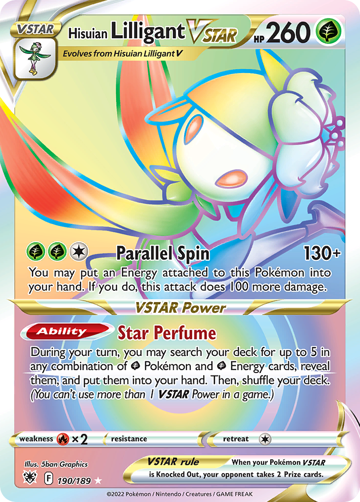 Hisuian Lilligant VSTAR - Astral Radiance - #190 - Pokemon TCG card