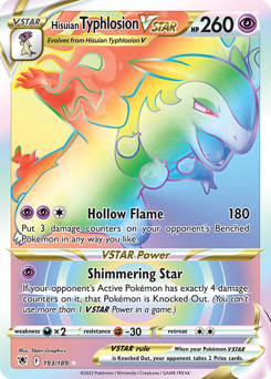 Hisuian Typhlosion VSTAR #193 Hisuian Typhlosion VSTAR - Astral Radiance - #193 - Pokemon TCG card