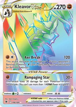 Kleavor VSTAR - Astral Radiance - #196 - Pokemon TCG card