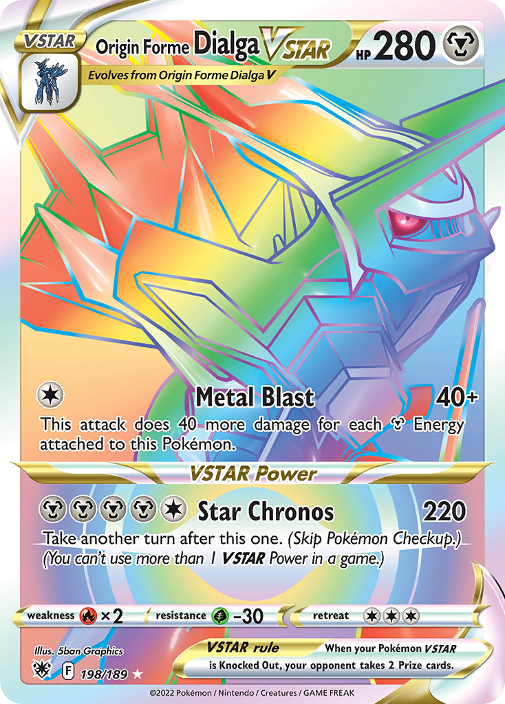 Origin Forme Dialga VSTAR - Astral Radiance - #198 - Pokemon TCG card