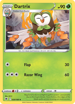Dartrix #20 Dartrix - Astral Radiance - #20 - Pokemon TCG card