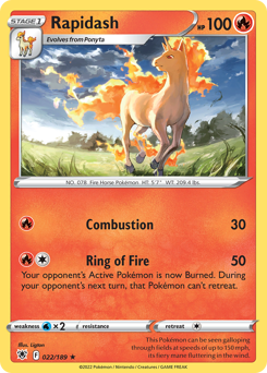 Rapidash #22 Rapidash - Astral Radiance - #22 - Pokemon TCG card