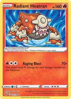 Radiant Heatran #27 Radiant Heatran - Astral Radiance - #27 - Pokemon TCG card