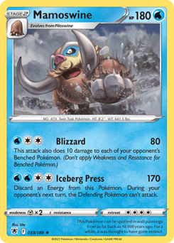Mamoswine #33 Mamoswine - Astral Radiance - #33 - Pokemon TCG card