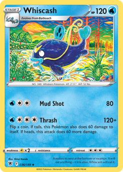 Whiscash - Astral Radiance - #36 - Pokemon TCG card