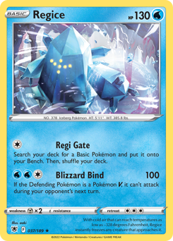 Regice #37 Regice - Astral Radiance - #37 - Pokemon TCG card