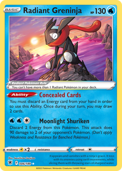 Radiant Greninja #46 Radiant Greninja - Astral Radiance - #46 - Pokemon TCG card