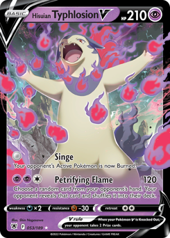 Hisuian Typhlosion V #53 Hisuian Typhlosion V - Astral Radiance - #53 - Pokemon TCG card