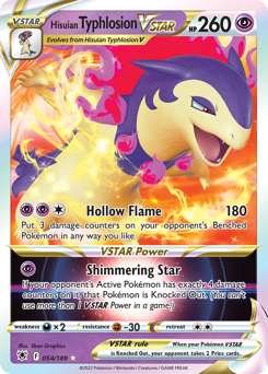 Hisuian Typhlosion VSTAR #54 Hisuian Typhlosion VSTAR - Astral Radiance - #54 - Pokemon TCG card