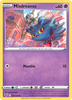 Misdreavus #58 Misdreavus - Astral Radiance - #58 - Pokemon TCG card