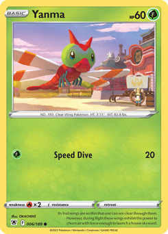 Yanma #6 Yanma - Astral Radiance - #6 - Pokemon TCG card