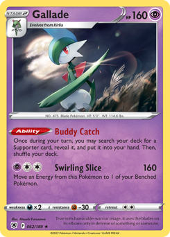 Gallade #62 Gallade - Astral Radiance - #62 - Pokemon TCG card
