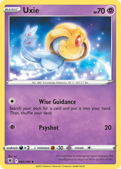 Uxie #65 Uxie - Astral Radiance - #65 - Pokemon TCG card