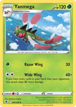 Yanmega - Astral Radiance - #7 - Pokemon TCG card