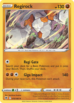 Regirock - Astral Radiance - #75 - Pokemon TCG card