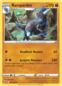 Rampardos #77 Rampardos - Astral Radiance - #77 - Pokemon TCG card